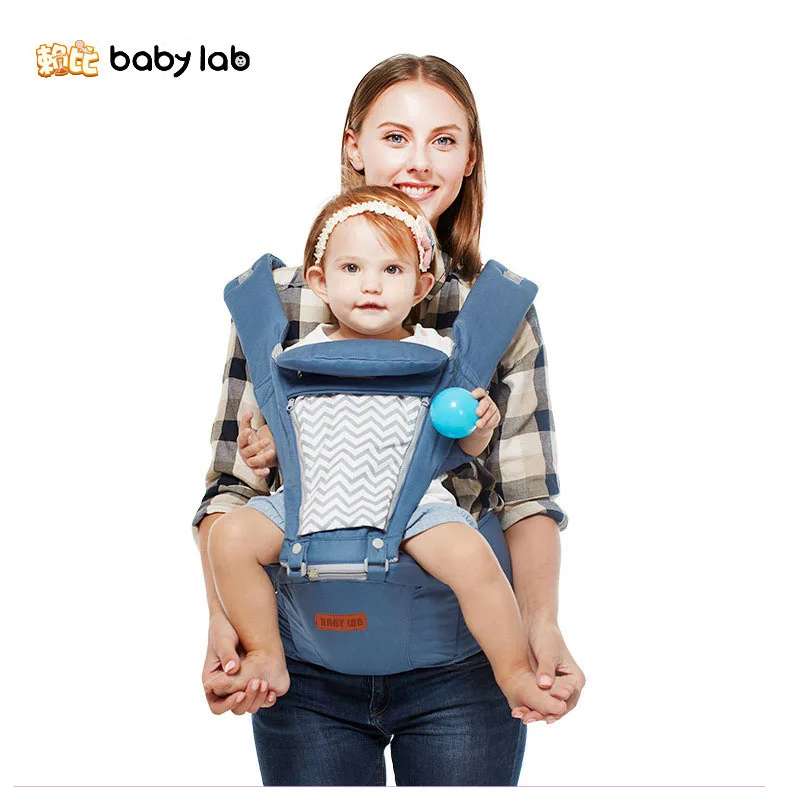 

BABY LAB Double Layer Detachable Cotton Breathable Baby Backpack Carrier Harness Toddler Waist Stool Kangaroo Carrier Babies