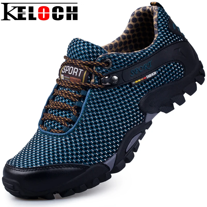 

Keloch Men Hiking Shoes Breathable Mesh Outdoor Climbing Shoes Men Sneakers Treking Camping Shoes