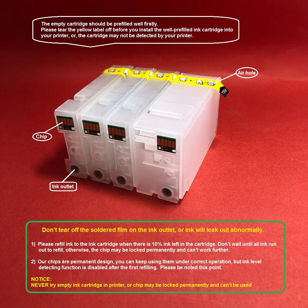 YOTAT 1 комплект пустых пополняемых чернильных картриджей для Canon MAXIFY MB2020 MB2320 MB2120