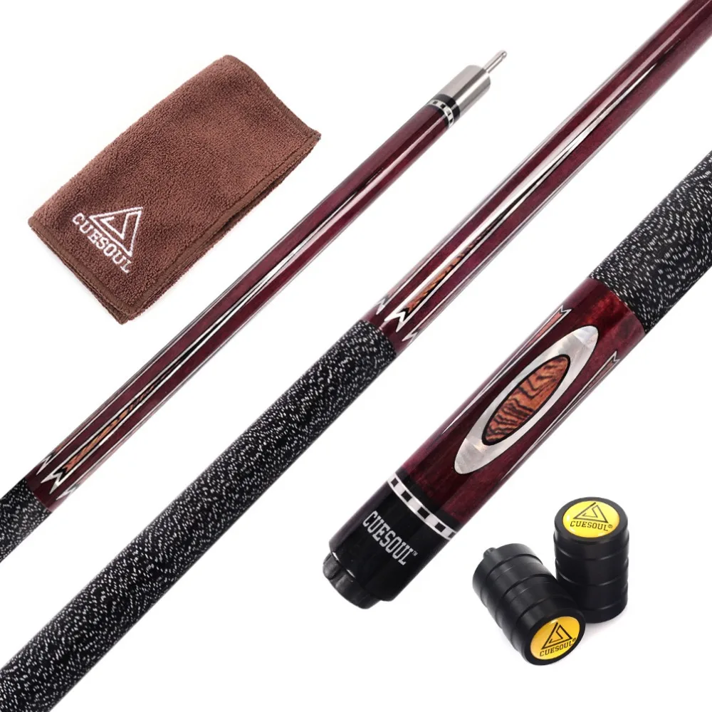 

Cuesoul CSPC012 58 inch Canadian Maple Wood 1/2 Jointed Pool Cue Stick Billiard Cue Cue With Quick Release Joint, 13mm Cue Tips