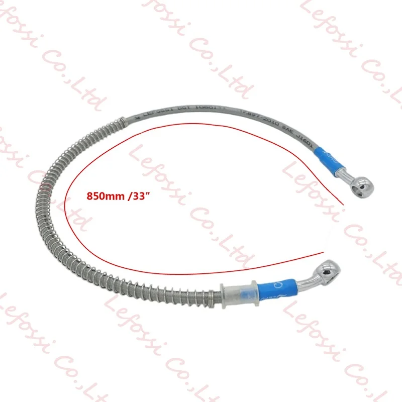 550 мм 600 мм 650 мм Мотоцикл Байк тормозной шланг линия нефтепроводов плетеные наборы гидравлический усиленный из нержавеющей стали плетеный кабель - Цвет: 850mm