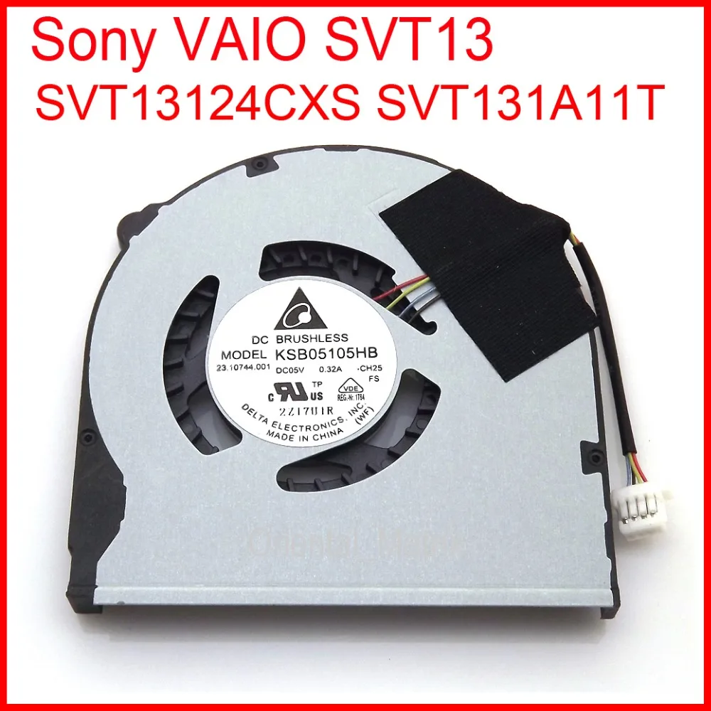 

Free Shipping New KSB05105HB-CH25 DC5V 0.32A For Sony VAIO SVT13 SVT131A11T SVT13124CXS CPU Cooler Cooling Fan