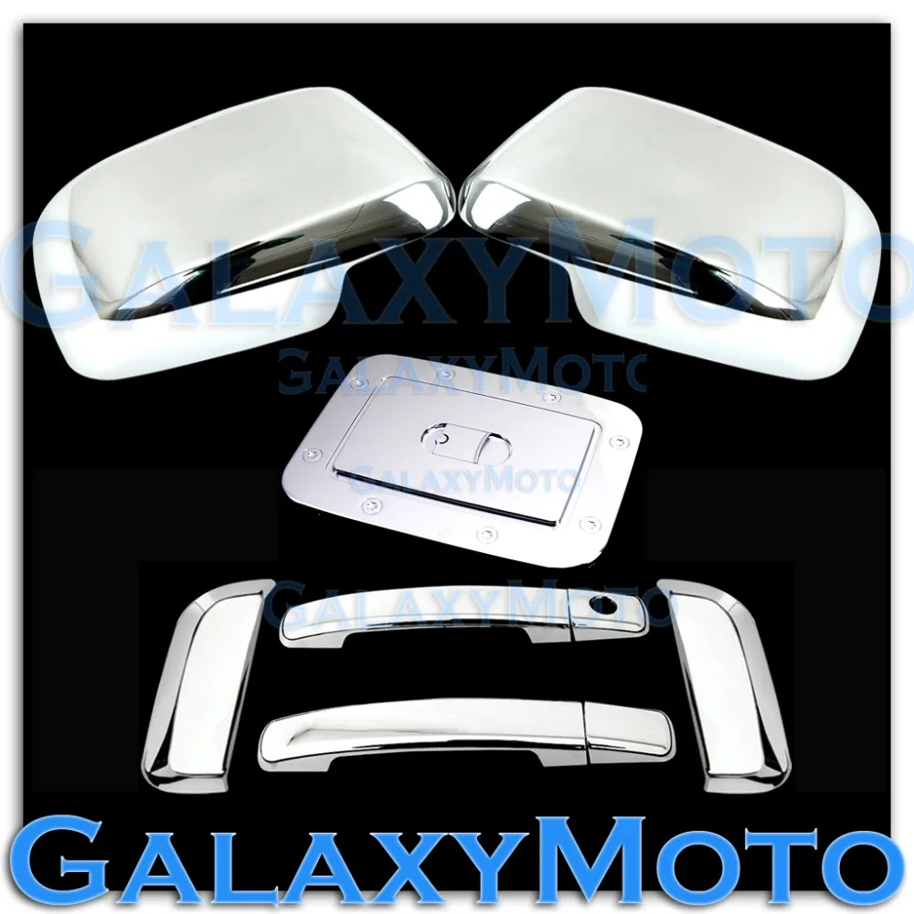 

XYIVYG Chrome Mirror Cover + 4 Door Handle W/O PSG KH + GAS Cover 05-07 for Nissan PATHFINDER