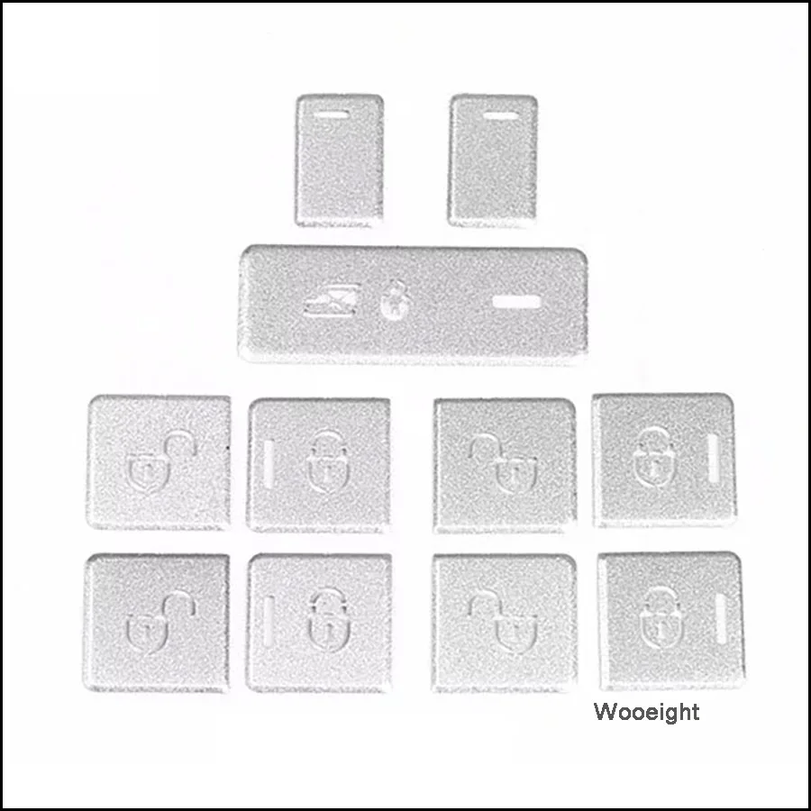 Wooeight Aluminium Alloy Door Window Switch Control Button Stickers Cover Decoration For Land Rover Range Rover Sport 2014-2017 (5)