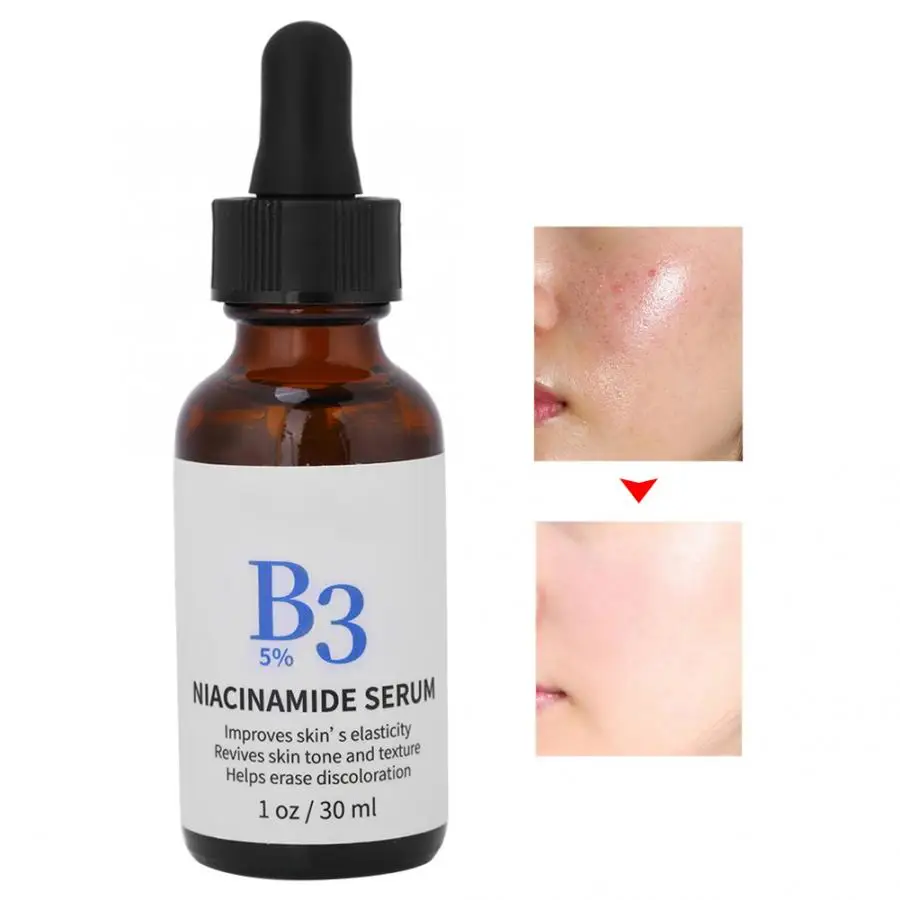 30 мл Niacinamide витамин B3 Сыворотка для лица увлажняющий, увлажнение кожи восстанавливающее осветляющее женское эфирное масло для ухода за кожей лица Сыворотка