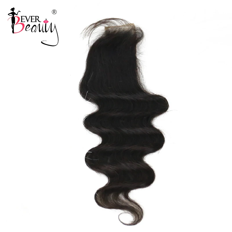 

2x6 Brazilian Body Wave Lace Closure 1 Pcs Natural Color 10-22 Inch 100% Human Hair Extensions Free Shipping Ever Beauty Remy