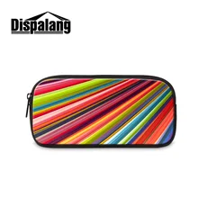 Dispalang красочные радужные печати пенал для девочек Милая мультяшная ручка сумки лучшие детские подарки школьные принадлежности красивый футляр для косметики
