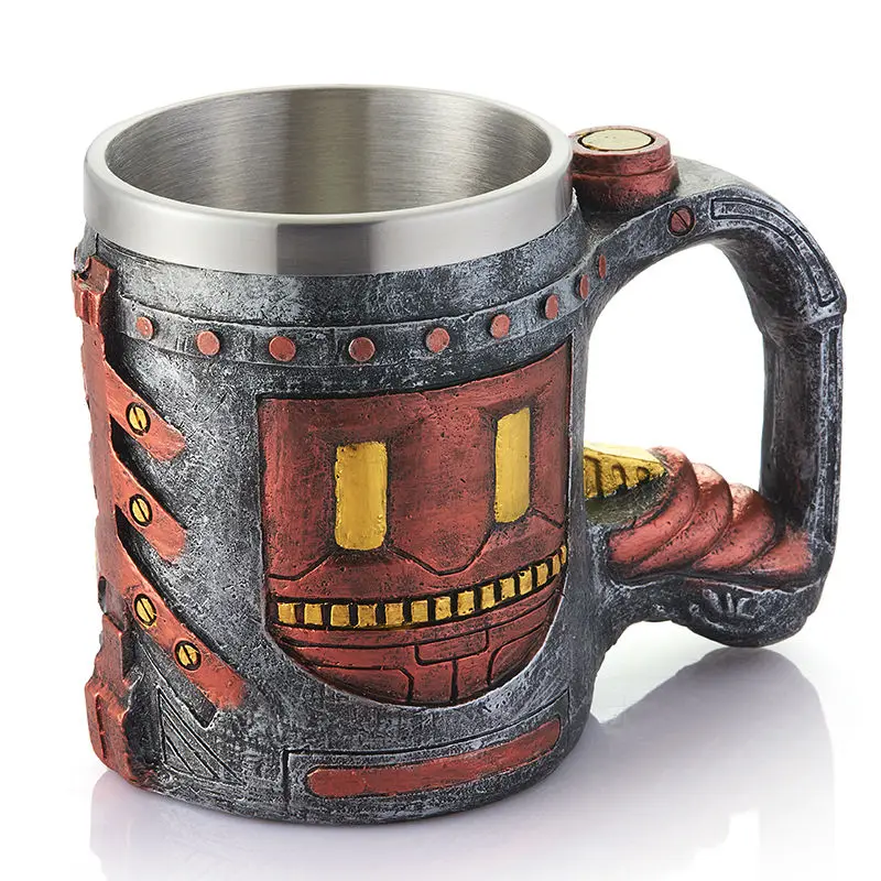 3D Яркий Череп Воин Викинг Черепа Пивная Кружка Tankard Готический Шлем Drinkware Судно Чашки Кофе Рождественский Подарок С Пакетом