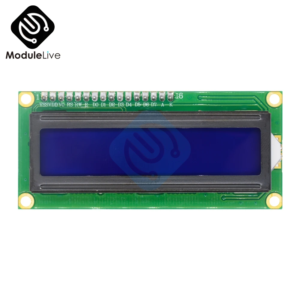 Модуль ЖК дисплея IIC/I2C 1602 дисплей с голубой и Желтой подсветкой 5 В для Arduino UNO R3