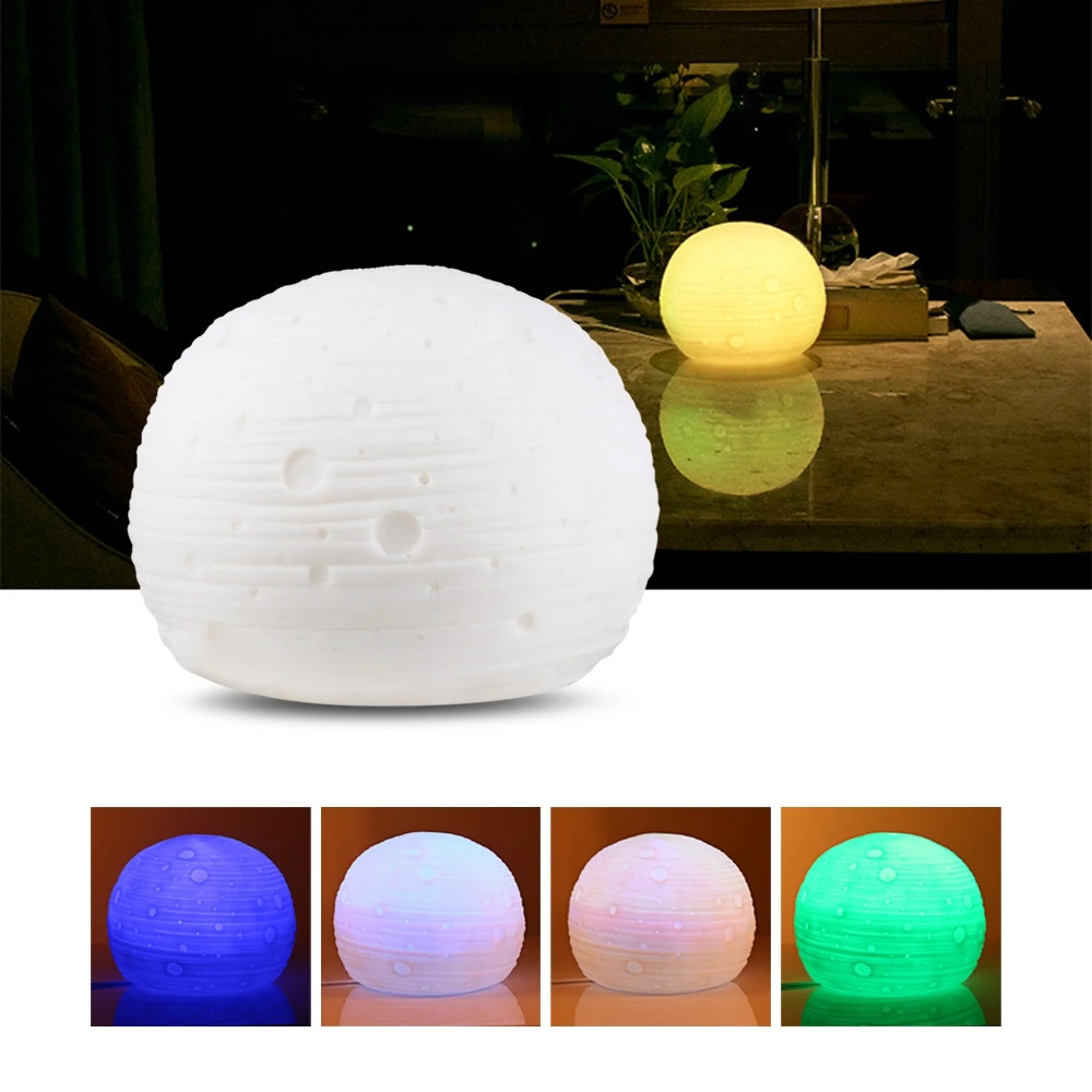 Premium Color Light Changing Silicone Moon Night Lights Bedside Lamp 2