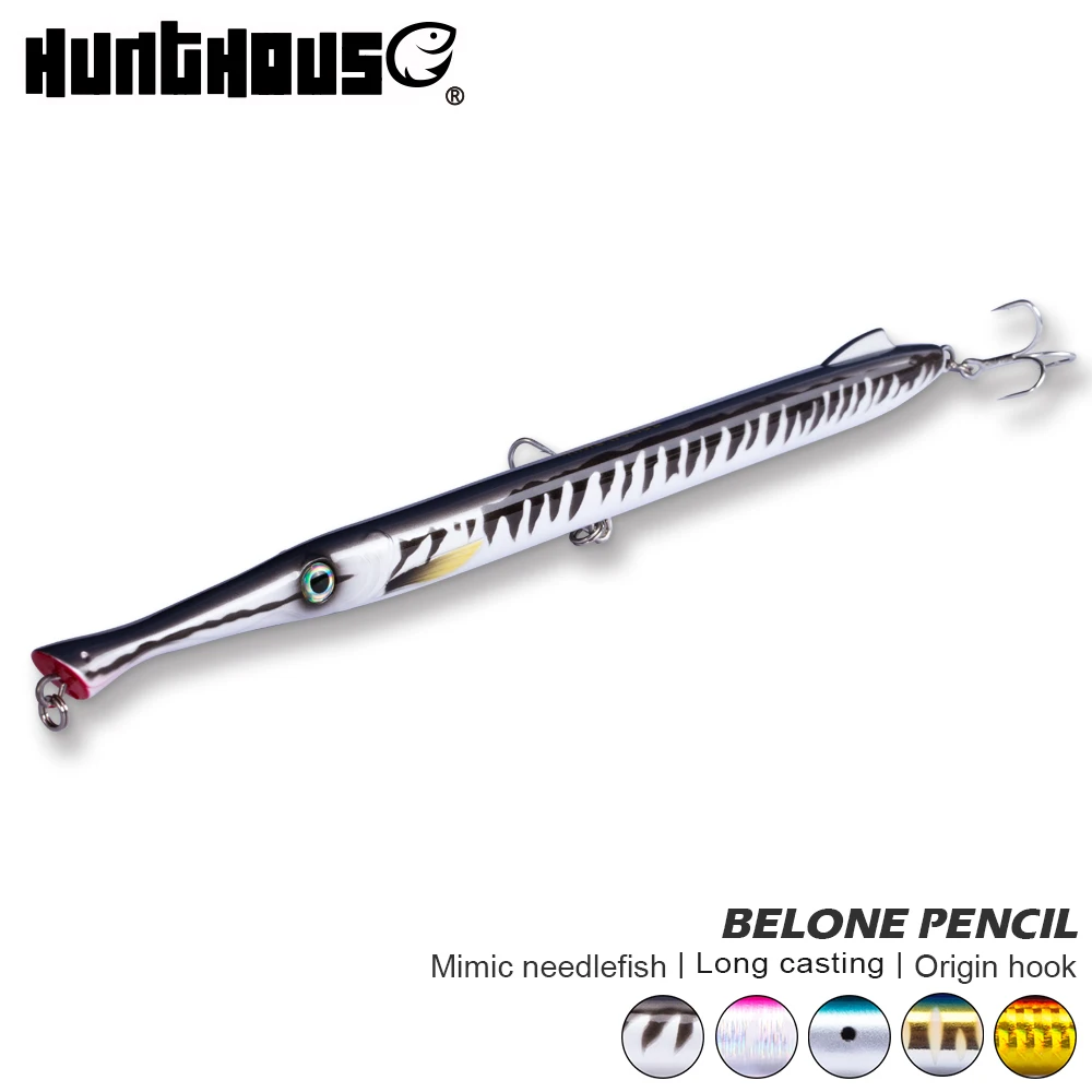 

Hunthouse pencil fishing lures bluefish predator wobber pencil stickbait sinking seabass spinning tuna stickbait topwater bait