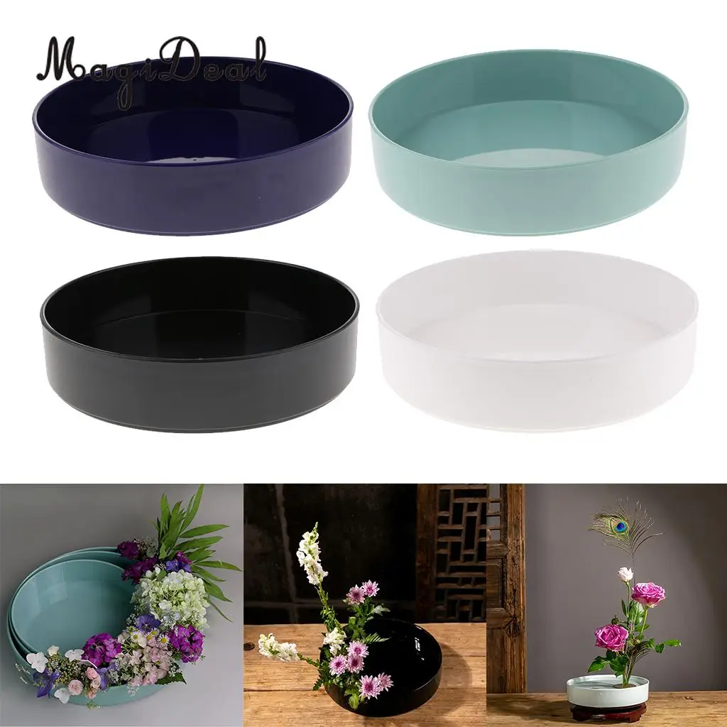 MagiDeal Japanese Ikebana Vase Rustic Style Round Shape - Art Flower Arrangment Tool	