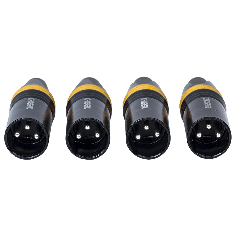 Choseal 4 Pairs8Pcs XLR Adapter 3Pin Male Plug and Female Jack Microphone Audio Cable Connector xlr Male Jack Free Shipping (12)