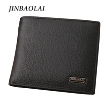 Neue 2016 euro echtes leder männer brieftaschen berühmte marke männer brieftasche männlichen schwarzen geldbörse ID karte dollar bill wallet