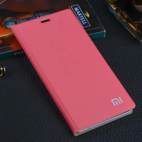 Xiaomi Redmi 4x чехол PU роскошный бизнес флип чехол подставка чехол Xiaomi Redmi 4x Snapdragon 435 чехол для телефона " протектор - Цвет: Light Red