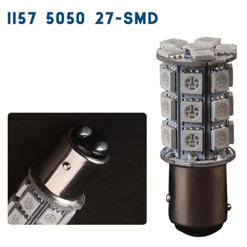 2 шт. желтый 1157-5050-27SMD светодиодный указатель поворота парковочный свет Автомобильные задние тормозные фонари