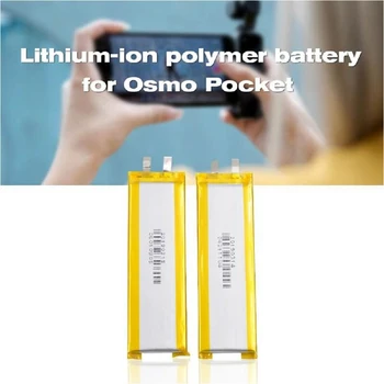 

High Quality 2PCS 3.7V 900mAh Lipo Battery Spare Part For DJI Osmo Pocket Handheld Gimbal Stabilizer Mini Camera Camera Battery