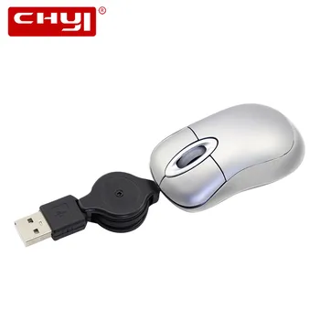 

Retractable Cable USB Wired Mouse Mini Travel Optical Computer Mice for Kids Adults Office Home Laptop PC Desktop Use Mause