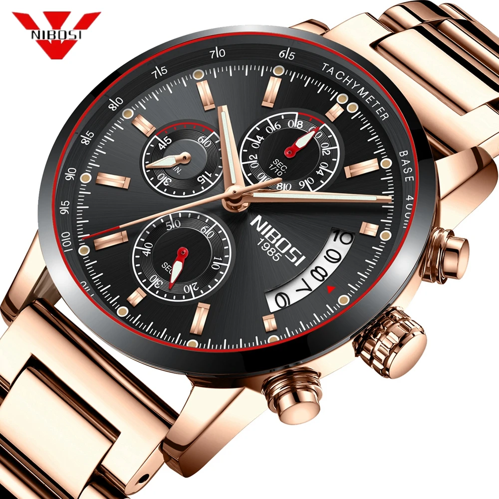 

Relogio NIBOSI Men Watches 2019 Luxury Brand Watch Men Military Sport Wristwatch Waterproof Date Quartz Watch Relogio Masculino