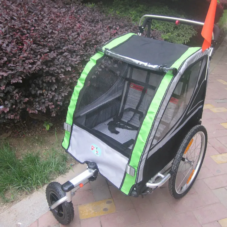 2 в 1 велосипед прицеп коляска для малыша с двойным тормозом воздуха колеса велосипеда Кемпер трейлер