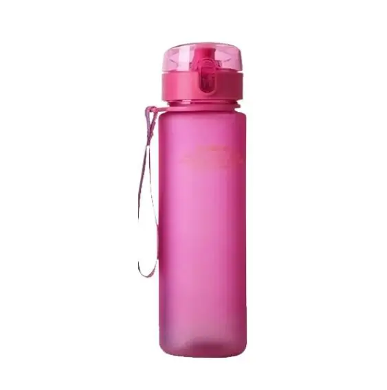Защита от утечки, без бпа Спортивная бутылка для воды высокое качество Tour Пеший Туризм Портативный бутылки, велосипедные бутылки для воды 400 мл 560 мл - Цвет: Pink 560ml