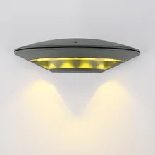 TAMPROAD НЛО Форма светодиодный настенный светильник ультра яркая Водонепроницаемая Для дома и улицы номер внутренний дворик патио сад дома прихожей гаражная лампа