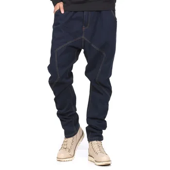 

2019 New Cotton Stretch Pants Slim Fit Denim Trousers Casual Jeans Men Biker Plus Size 30-46