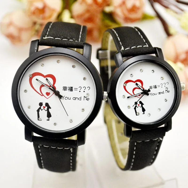 الساعات ، الكورية اتجاهات الموضة ، الكورية الجنوبية عشاق ، المتناثرة ريترو ستايل ، بسيطة الرجال الجدول ، فتاة طالب زوجين