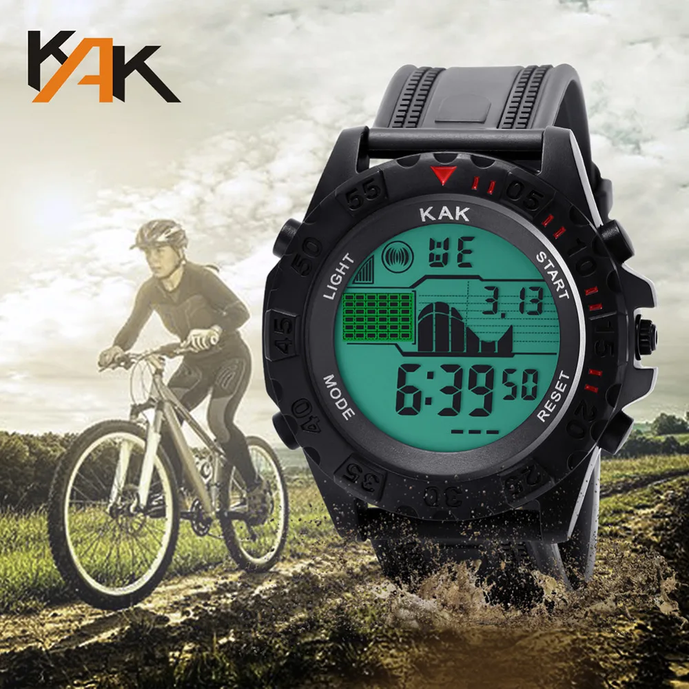 

Men's Sports Watches Waterproof Luxury LED Digital Watch Outdoor Military Acrylic Case Clock Male Relogio Masculino