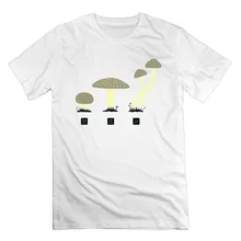 Hot New 2017 Summer Fashion T Shirts Men’s Mushrooms Cool Art Cotton Short Sleeve T Shirts
