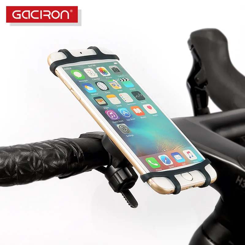 Clearance Gaciron Universal Motorcycle Bicycle Phone Holder Mount Bracket With Silicone Protecter for 4.7-6 inch Phones for iPhone Samsung 0