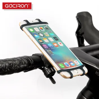 

Gaciron Universal Motorcycle Bicycle Phone Holder Mount Bracket With Silicone Protecter for 4.7-6 inch Phones for iPhone Samsung