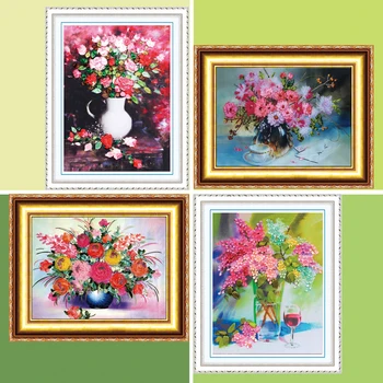 

DIY Embroidery Kit, 3D Flower Painting, Ribbon Craft, Canvas paintings, Cross Stitch, Needlework, Home Accessories, Friend Gift