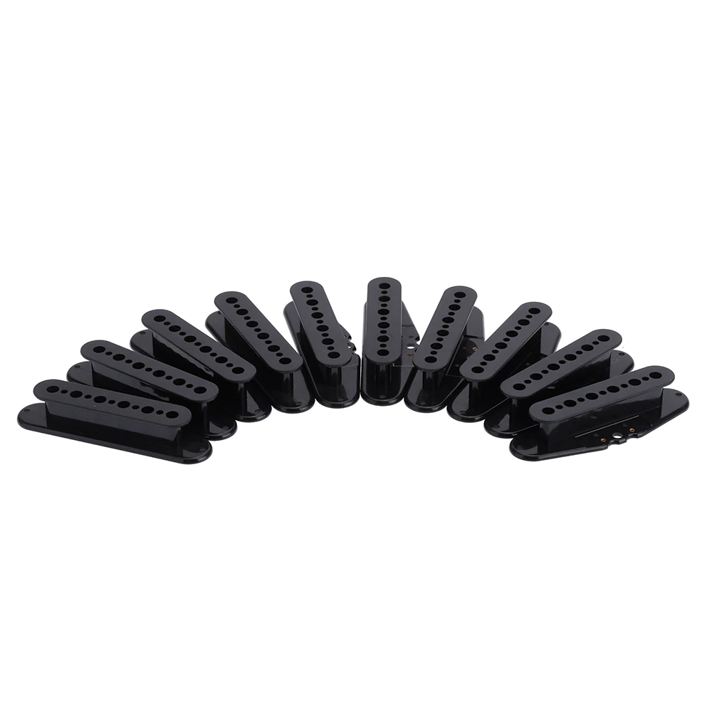 

10pcs Plastic Black plate guitar pickup Screw side bobbin Pickup For Electric Guitar Pickup Coil model cover