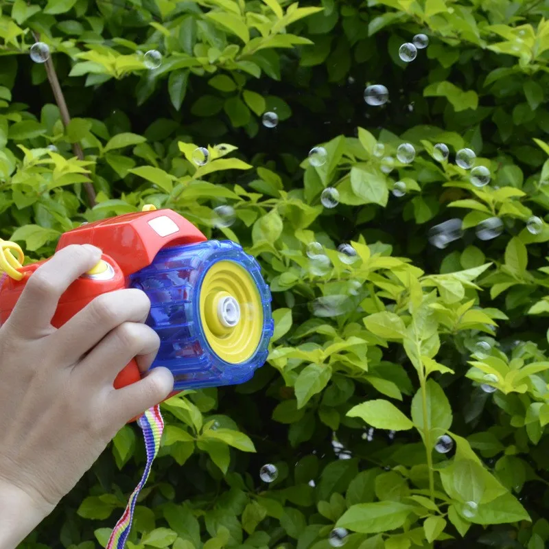 Горячая полностью автоматическая камера пузырьковая машина волшебная палочка пистолет для мыльных пузырей игрушка пузырь с музыкальным светом Детская Новинка игрушка