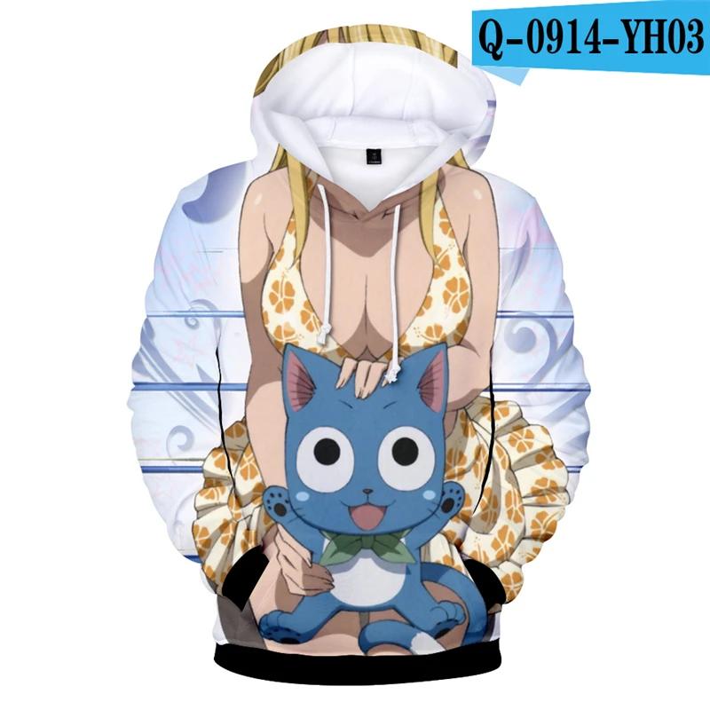

Fairy Tail Hoodie Costumes Japanese Anime Men Women Moletom Oversized Anime Hoodie Long Sleeve Harajuku 3D Printed Hoodies