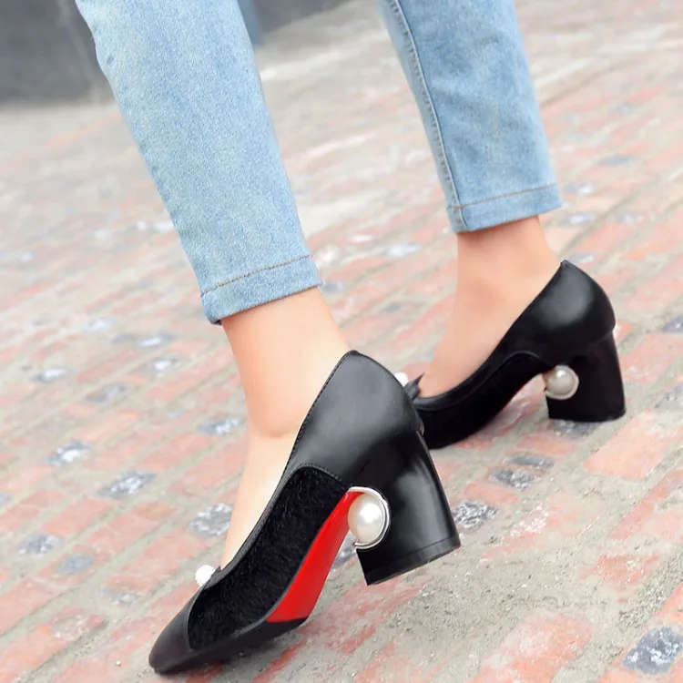 

Big Size 11 12 13 14 15 ladies high heels women shoes woman pumps Pointed shallow high-heeled single shoes