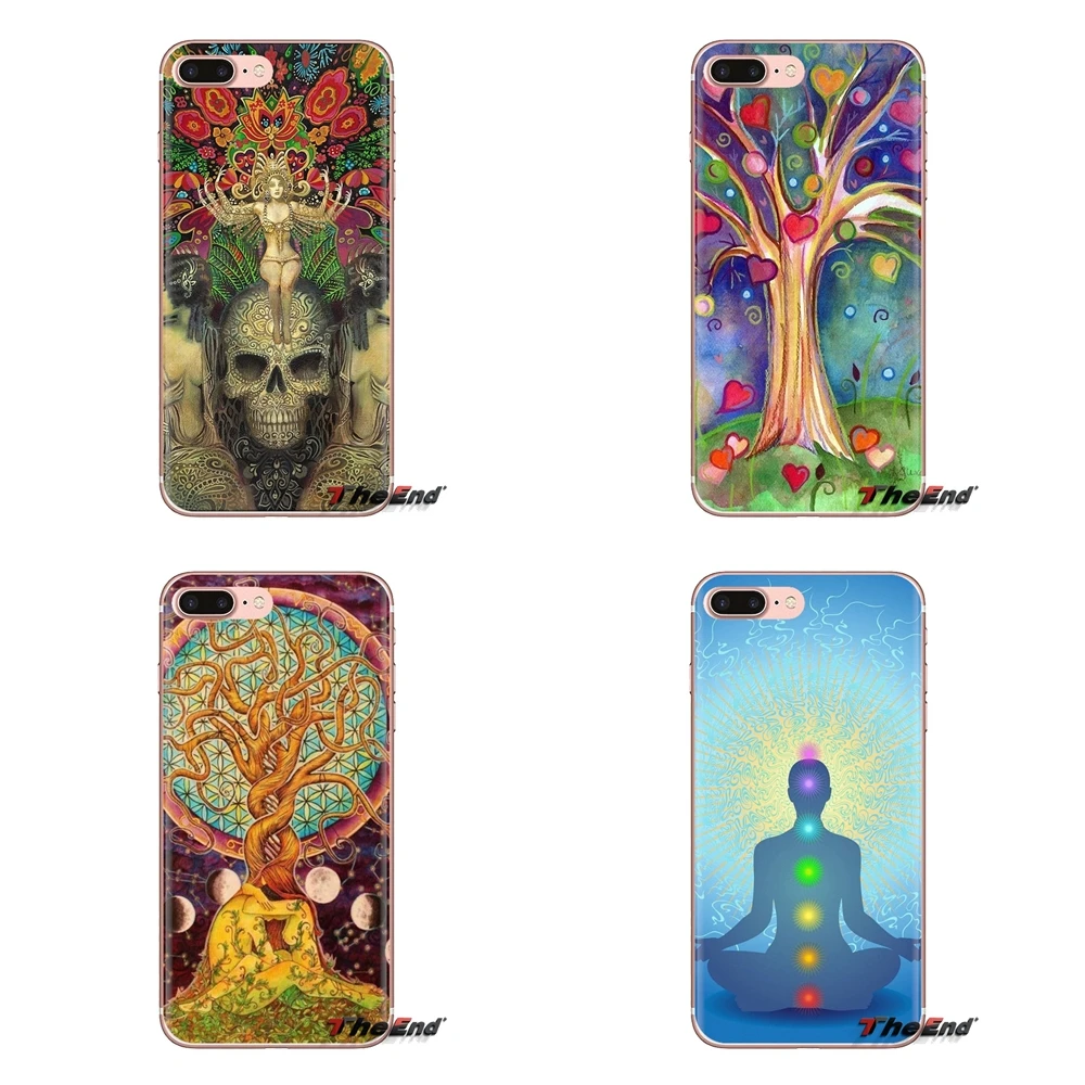 Soft Transparent Shell Covers The mandala chakra Insist yoga For Samsung Galaxy A3 A5 A7 A9 A8 Star A6 Plus 2018 2015 2016 2017 |
