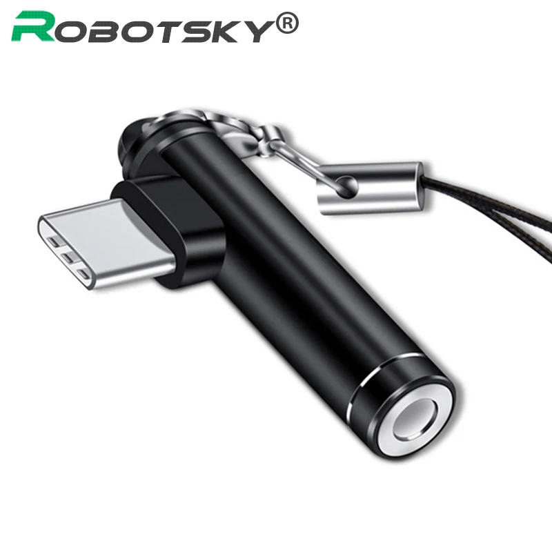 

USB Type C to 3.5MM Earphone Cable USB-C Male 3.5MM AUX Audio Jack Adapter Type-C 3.5 Converter For Xiaomi 6 Mix Huawei Mate P20