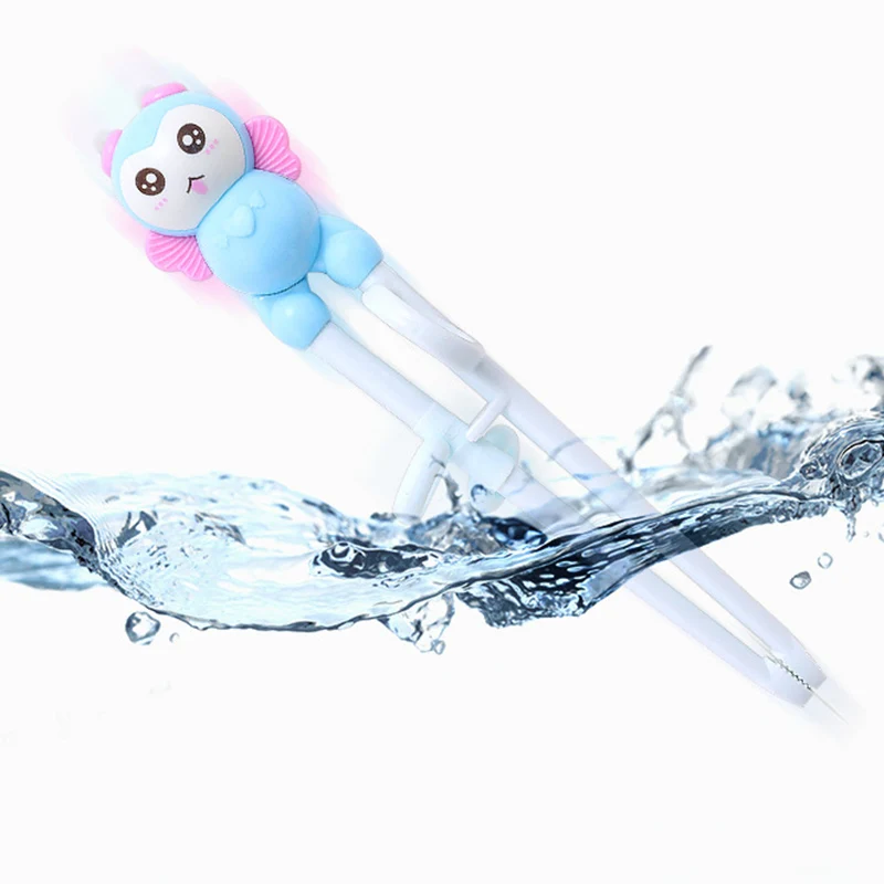 Cute Baby Easy Fun to Use Beginnner Learner Chopsticks Flatware Cartoon Children Training Learning Beginner Dinnerwar | Мать и ребенок