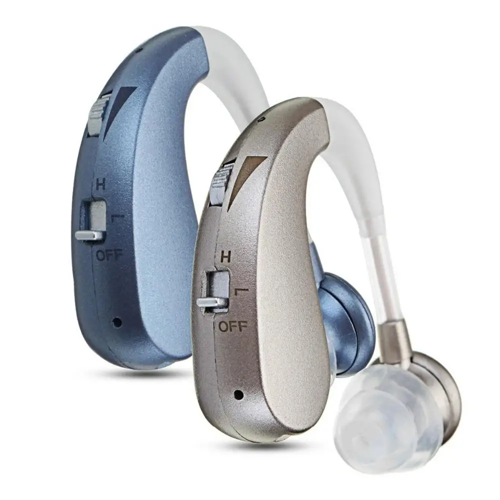Перезаряжаемые мини TPE слуховой аппарат для пожилых, слуховой потери слуха усилитель звука уха инструменты для ухода за 2 Цвет Регулируемый Слуховые аппараты