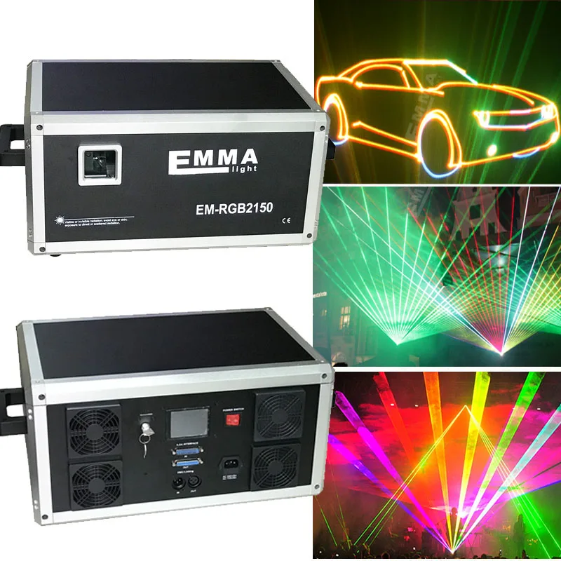 

RGBW Led beam Laser DMX DJ Disco Professional Stage Lights Sound Party Equipment