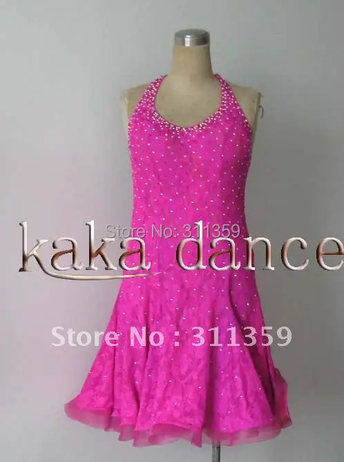 

Free shipping,100% New Competition latin Standard dress(each colour,ecah size)-KAKA-L104