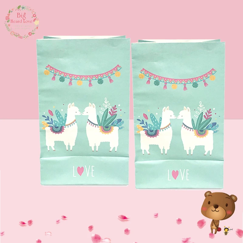 24 шт. Catoon овец мешок конфет Baby Shower подарочный бумажный пакет День Рождения украшения для вечеринки детский душ подарок сумки