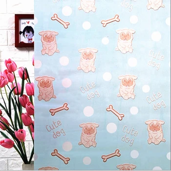 

Dog Style Glue Self-Adhesive Film Waterproof Window Privacy Film Sticker PVC Frosted Glass Opaque For Bathroom Living Room Decor