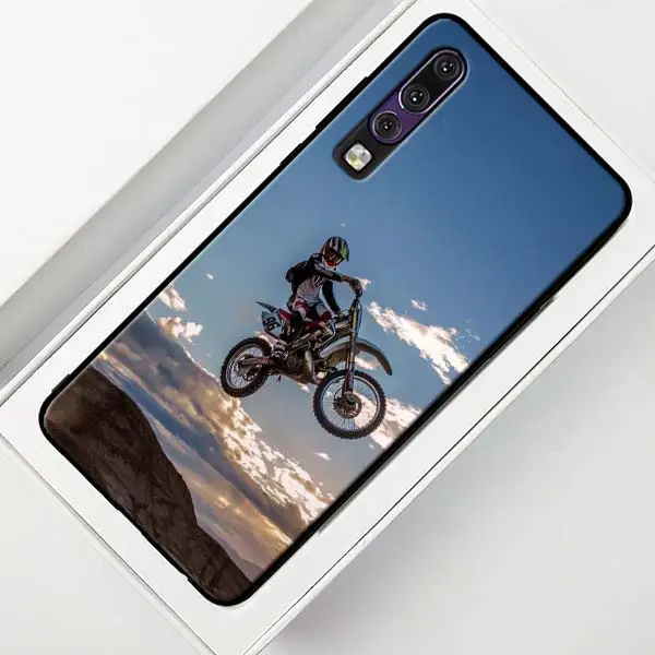 Moto Cross moto rcycle спортивный черный чехол для huawei P30 20 Pro P10 P20 P30 Lite mate 10 20 Lite P Smart Plus чехол - Цвет: 008