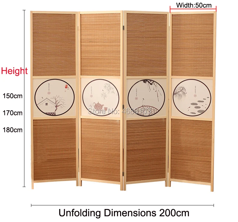 Классические Японские деревянные экраны деревянные перегородки бамбуковые складные комнатные экраны наружные перегородки занавески