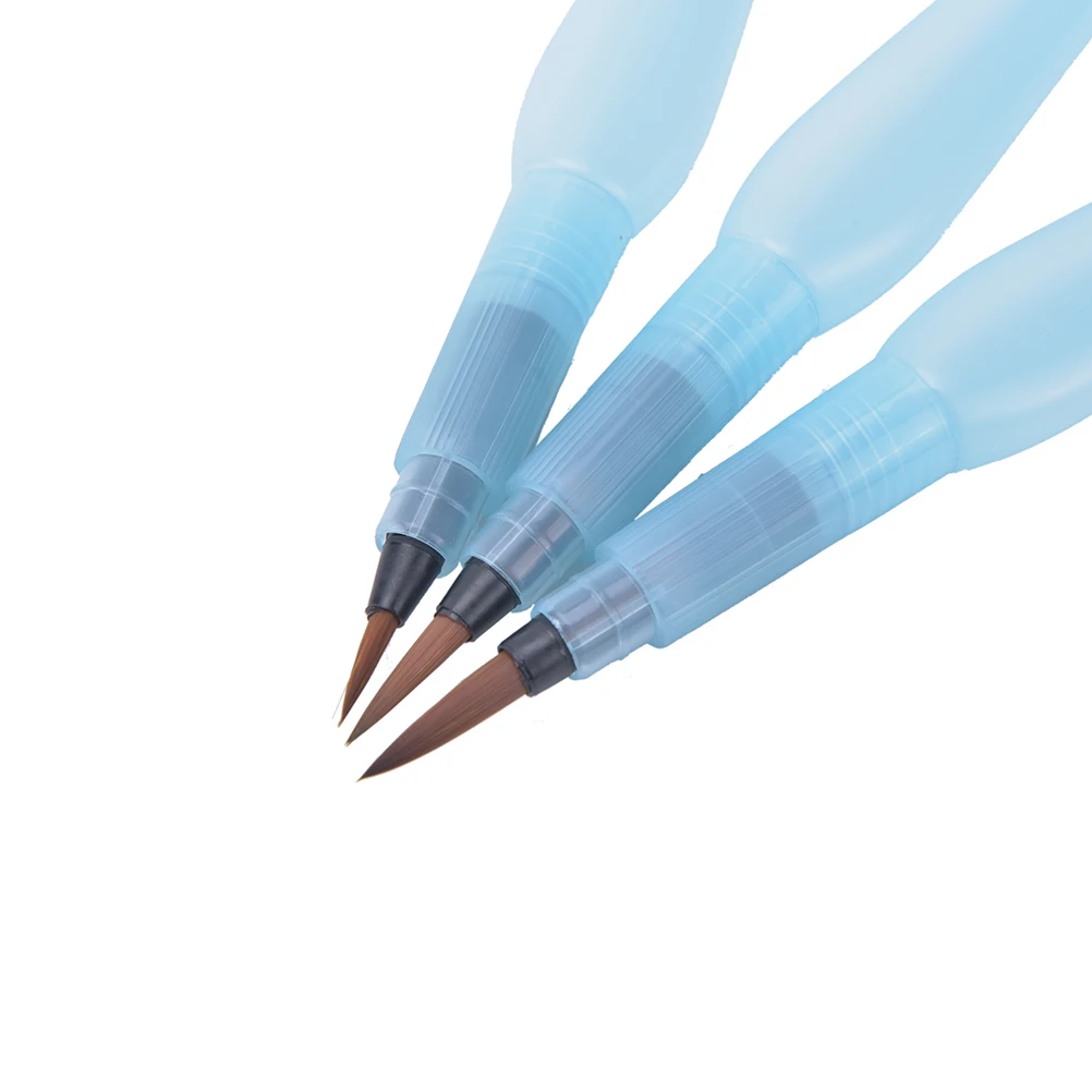 Многоразовая ручка большой емкости чернильная ручка для воды с цветным рисунком картина иллюстрация каллиграфическое письмо кисть 3 шт