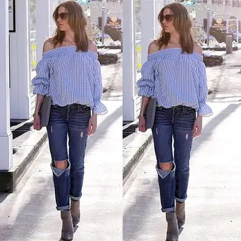 

2018 NEW Fashion Hot Women Blouse Summer Casual Loose Long Sleeve Blouse Tops Casual