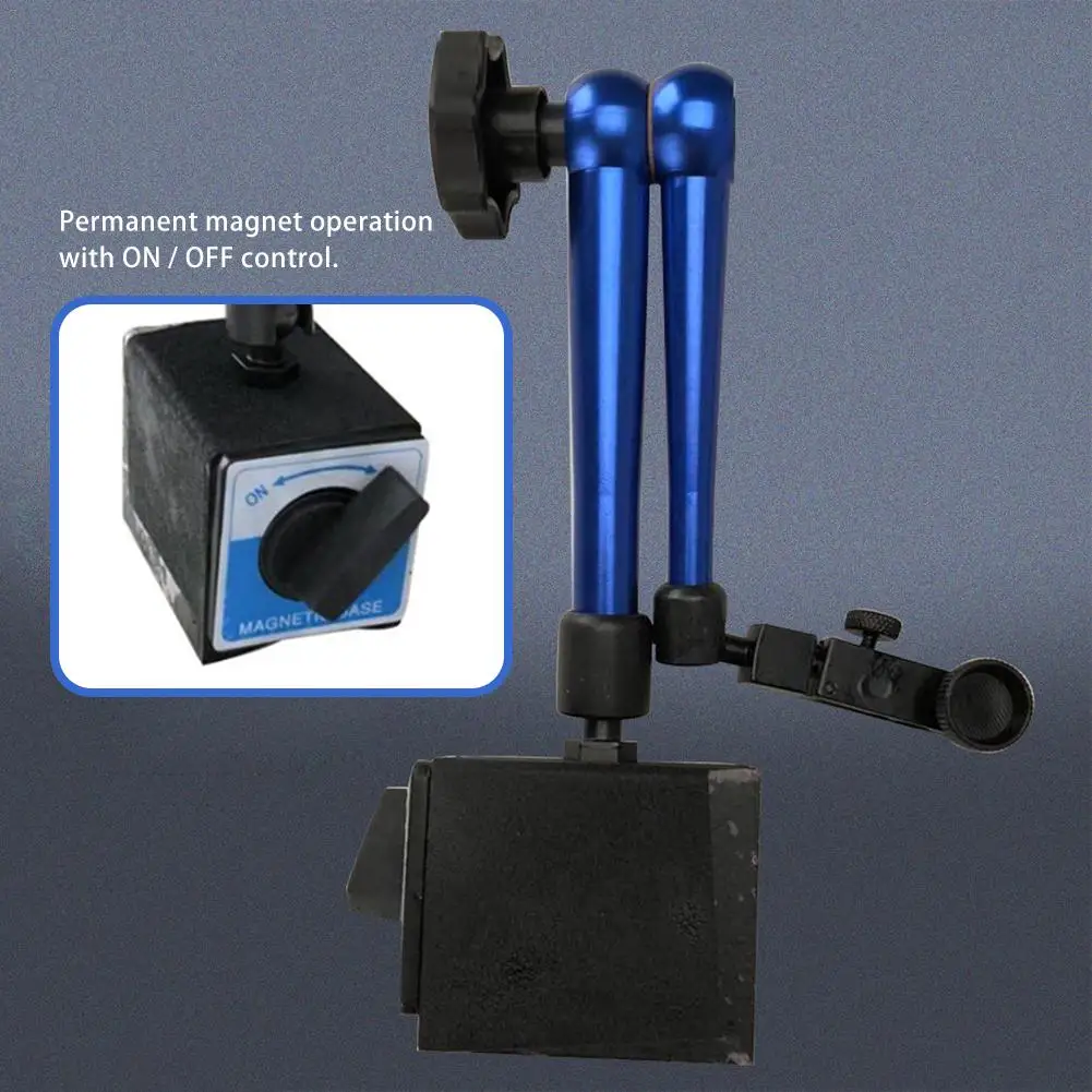

Magnetic Base Adjustable Metal Test Indicator Holder Digital Measuring Tool Stand